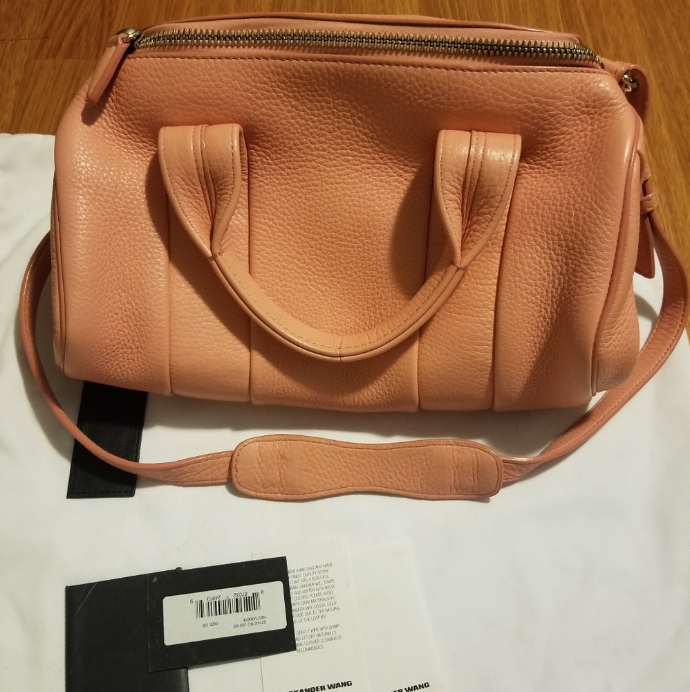 Alexander Wang rockie lite pink leather bag.